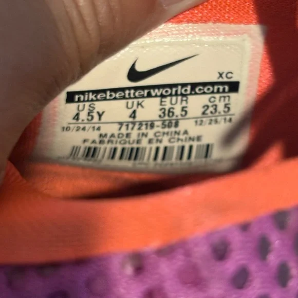 Nike Kyrie 1 Purple (GS) Easter Basketball Sneakers 717219-508 Youth Size 4.5Y - Picture 7 of 9